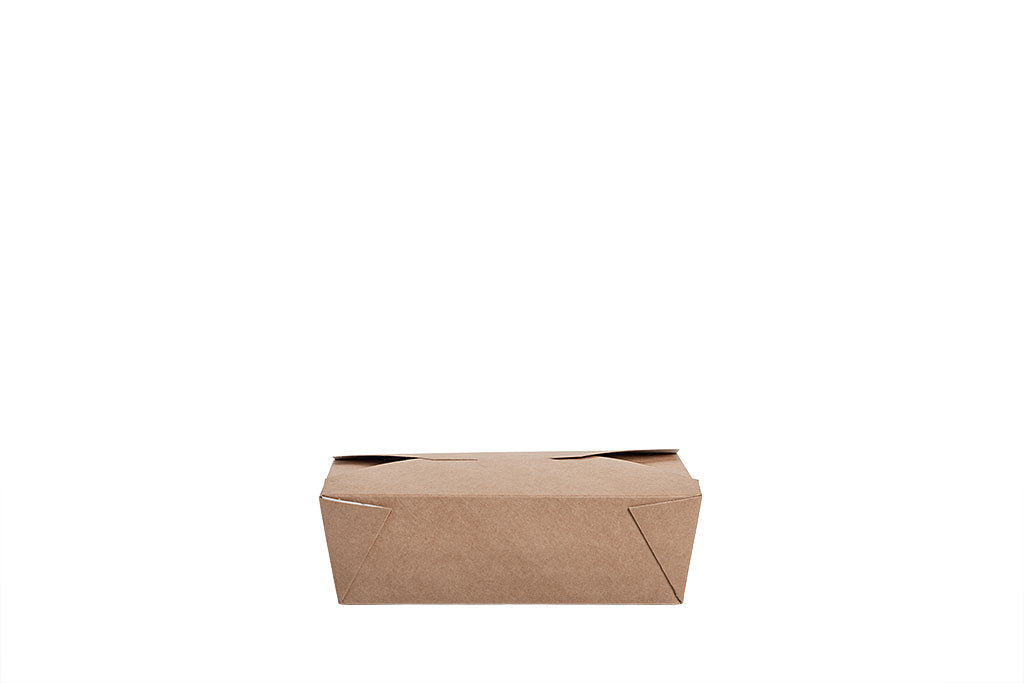 Lunchbox, Snackbox, "All Natural", Kraft-Papier, braun, ohne Kunststoff, fettdicht, 1600ml, 200 x 140 x 65 mm